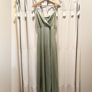 Constantine Dusty Sage Satin Maxi Dress
